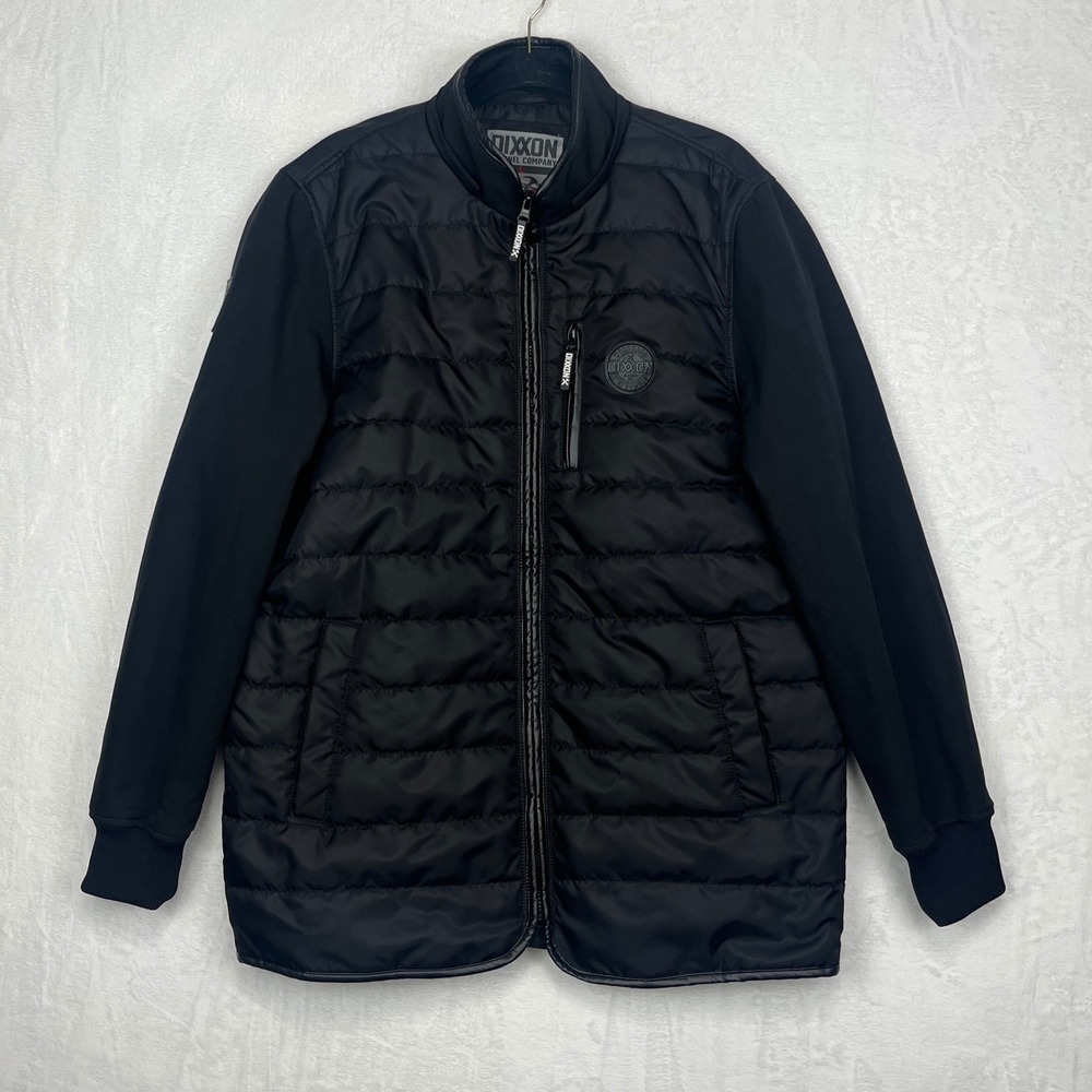 DIXXON The Resistor Jacket Men's‎ Large Black Hybrid Full Zip *missing hood*
